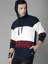 Roadster Full Sleeve Color Block Men Sweatshirt