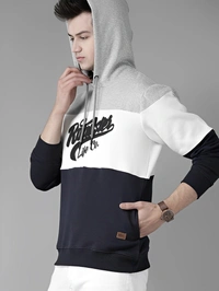 Roadster Full Sleeve Color Block Men Sweatshirt