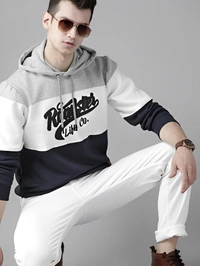 Roadster Full Sleeve Color Block Men Sweatshirt