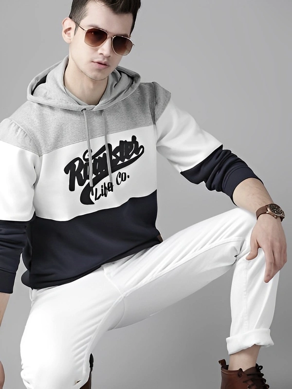 Roadster Full Sleeve Color Block Men Sweatshirt