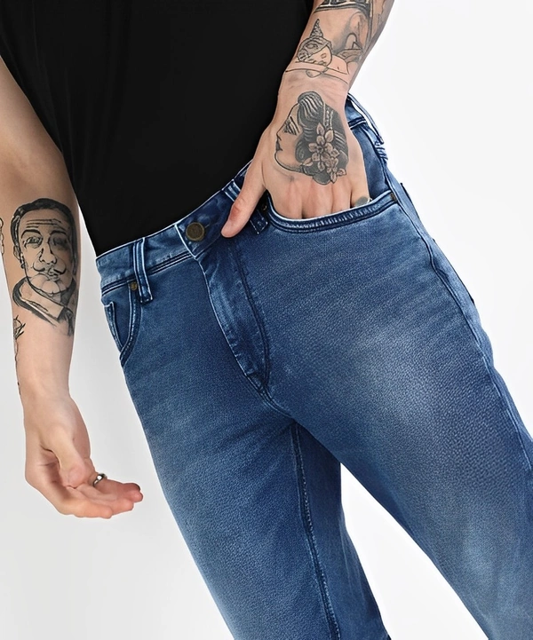 LAWMAN Slim Men Blue Jeans - Navy Blue, 32