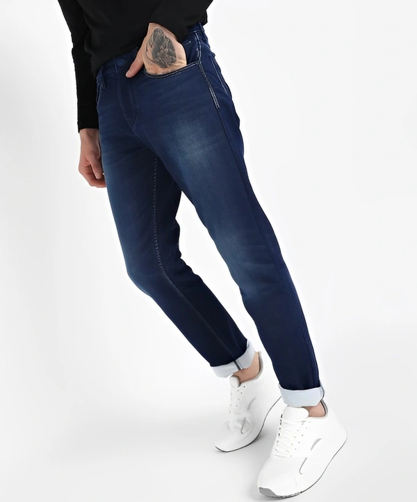LAWMAN Slim Men Dark Blue Jeans - Blue, 30