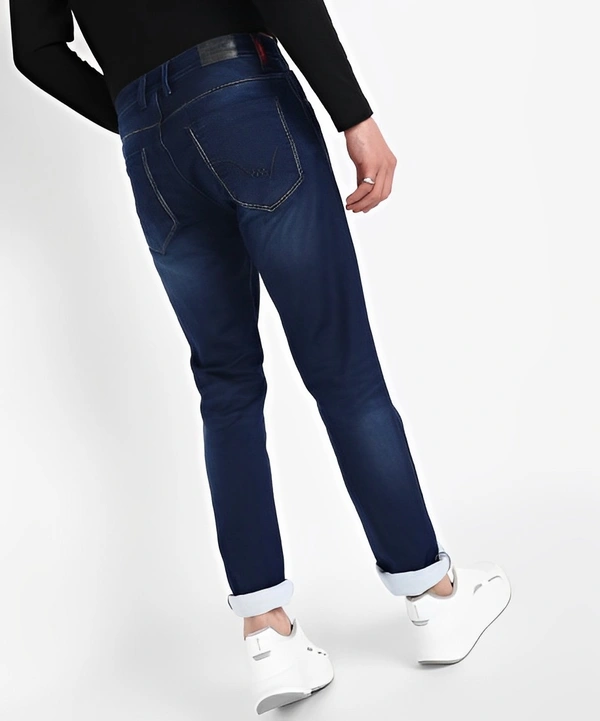 LAWMAN Slim Men Dark Blue Jeans - Blue, 34