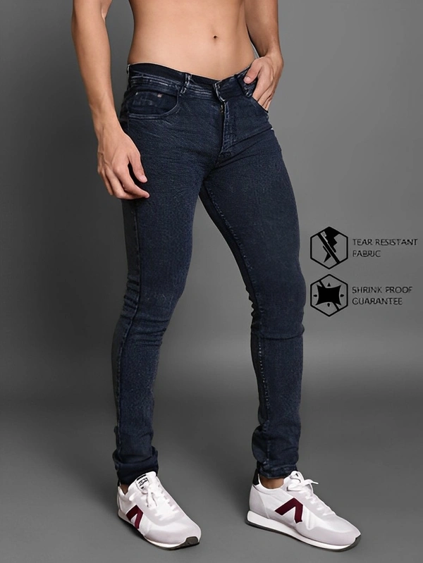 Lzard Slim Men Grey Jeans - Black, 28