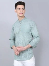 Majestic Man Men Printed Straight Kurta