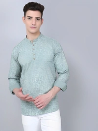 Majestic Man Men Printed Straight Kurta