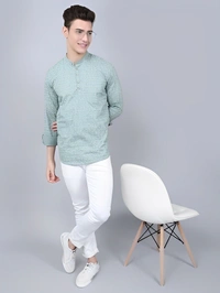 Majestic Man Men Printed Straight Kurta