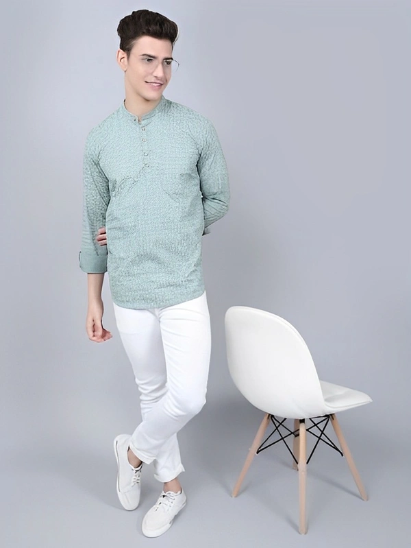 Majestic Man Men Printed Straight Kurta