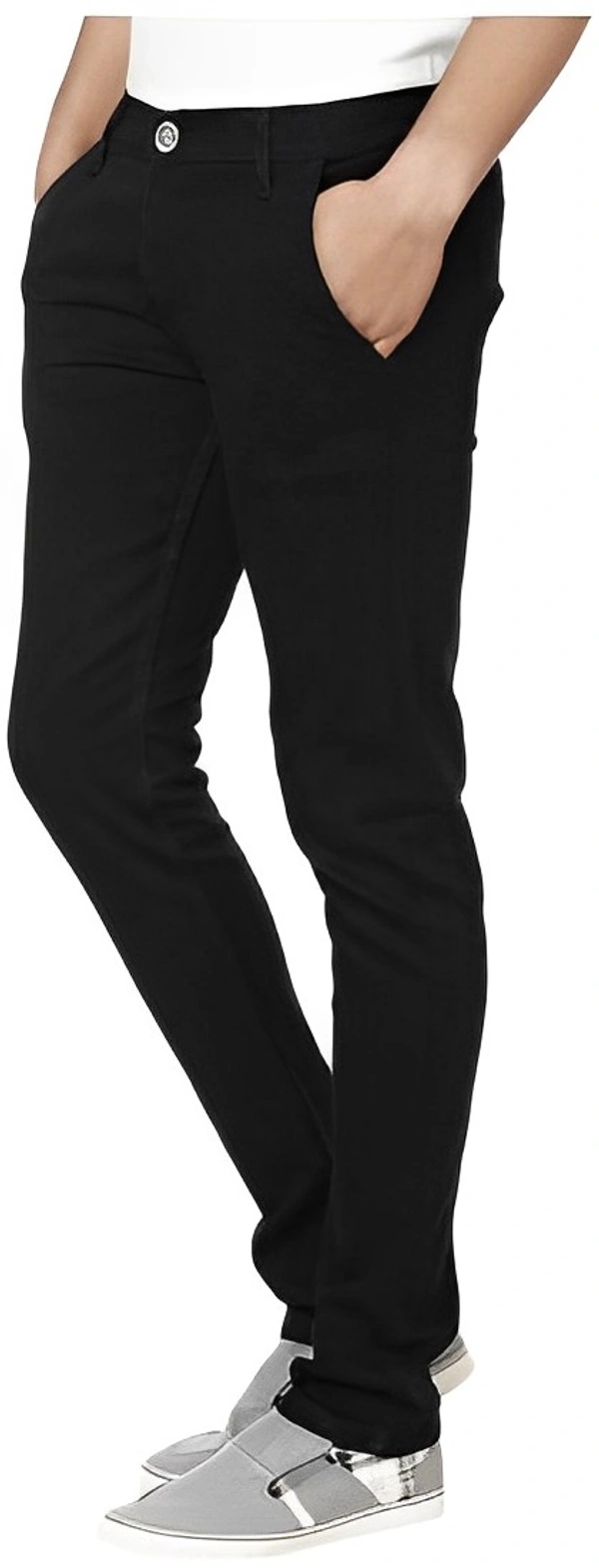 Urbano Fashion Slim Men Black Jeans - Black, 30