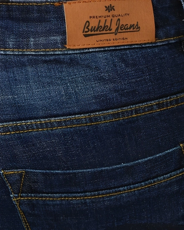 BUKKL Slim Men Blue Jeans - Navy Blue, 32