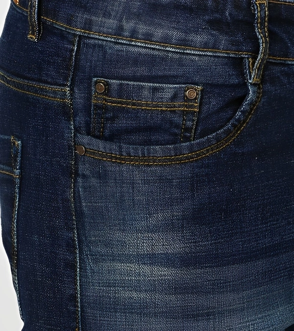 BUKKL Slim Men Blue Jeans - Navy Blue, 32