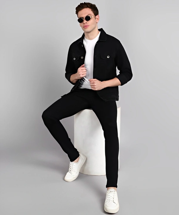 Urbano Fashion Slim Men Black Jeans - White, 32