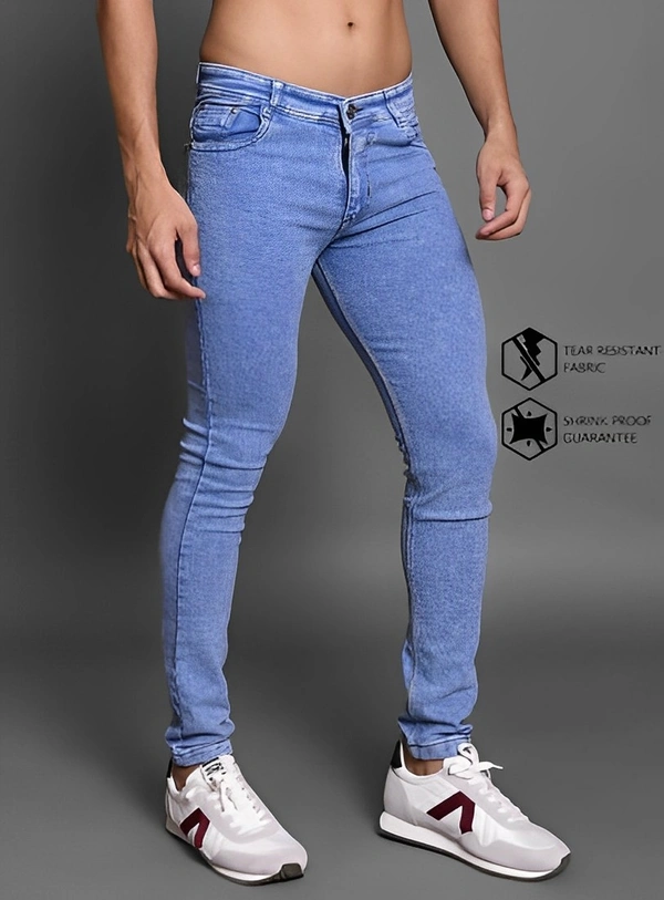 Lzard Regular Men Light Blue Jeans - Navy Blue, 34