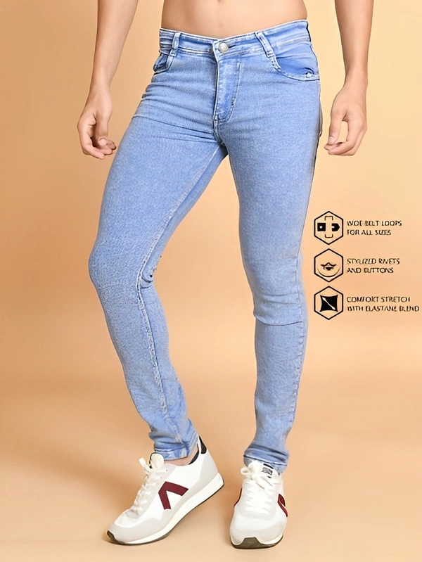Lzard Slim Men Light Blue Jeans - 32