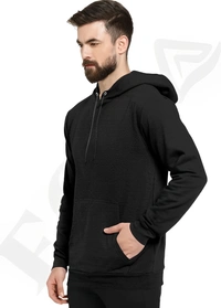 KANGRIN ENTERPRISE Full Sleeve Solid Men Sweatshirt - Black, M