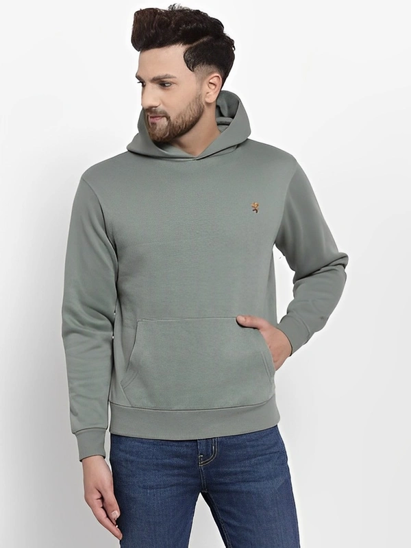 RED TAPE Full Sleeve Solid Men Sweatshirt - Japanese Laurel, M
