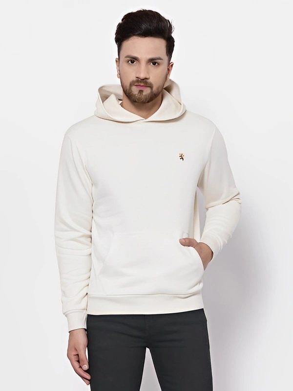 RED TAPE Full Sleeve Solid Men Sweatshirt - White, L