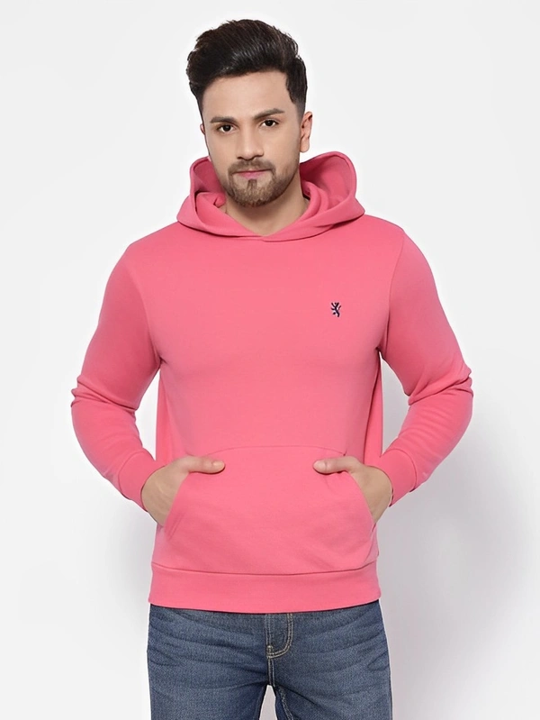RED TAPE Full Sleeve Solid Men Sweatshirt - Wild Watermelon, L