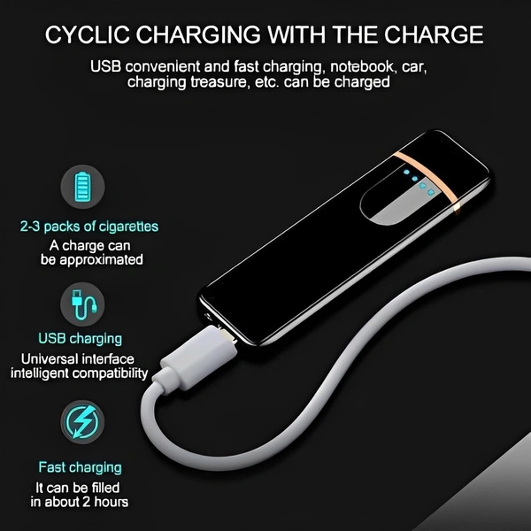 JOKIN USB Charging Finger Touch Cigarette Pocket Lighter Electric USB Charging Finger Touch Cigarette