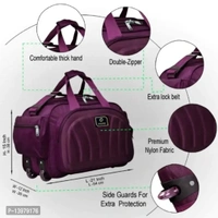 60L (Expandeble) Luggage Tarval Duffel Bag With Two Wheels - Carnaby Tan, Free