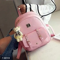 Evolic Small 15L Backpack Stylish  Cute Mini  3 Pic Combo Set Backpack For Girls - Pink Lace