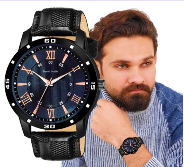 Daniel Jubile Exclusive Black Analog Watch For Men  - Black, Free Size