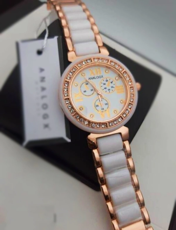 Stylish Trendy Watch For Girls - Raw Sienna, Free Size