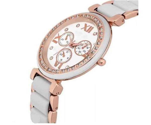 Stylish Trendy Watch For Girls - Raw Sienna, Free Size