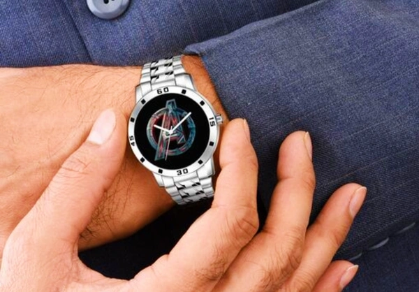 Avenger Edition Men's Analog Watch Stainless Steel  - Silver Chalice, Free Size