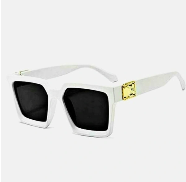 Badhshah Fashionable Sunglasses For Boys ( Pack Of 1) - White, Free Size