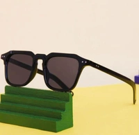 Full Rim Wayfarer Branded Latest And Stylish Black Sunglasses With UV Protection  - Black, Free Size