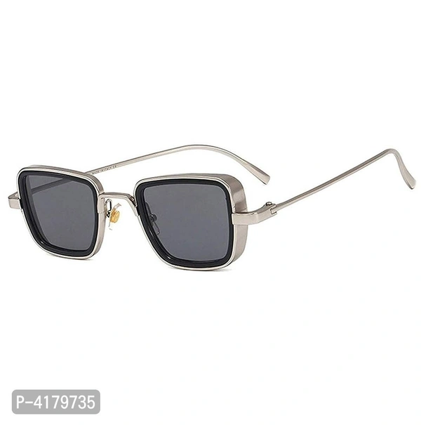 Kabir Singh  Trendy Black Metal Square Sunglasses For Boys - Black, Free Size