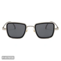 Kabir Singh  Trendy Black Metal Square Sunglasses For Boys - Black, Free Size