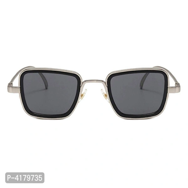 Kabir Singh  Trendy Black Metal Square Sunglasses For Boys - Black, Free Size