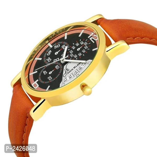 Contemporary Golden Analog Watch For Men  - Gold, Free Size