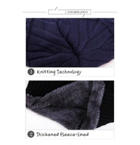 Winter Combo Cap And Muffler Benie Cap Neck Warmer Scarf Unisex Wollen - Red, Free Size