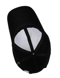 Stylish Baseball Adjustable Printed Black Cap For Boys  - Black, Free Size
