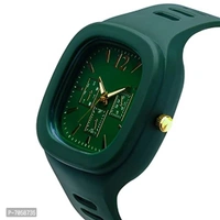 Square Multi Dial Analog Silicon Starp Stylish Watch For Boys - Japanese Laurel, Free Size