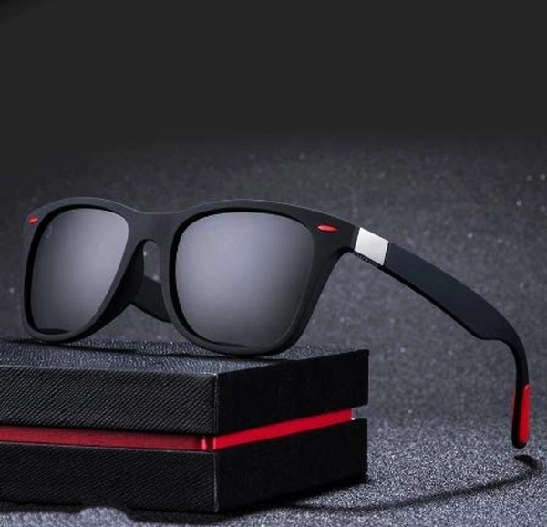 Classic Wayfarer Stylish Sunglasses For Men  - Black, Free Size