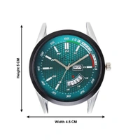 Stylish Blue Dial Day And Date Working Multi Function Watch For Men  - Blue, Free Size