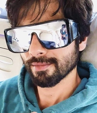 Modern Oversized Sahid Kapoor Inspired Square Shape Stylish Unisex Sunglasses  - Free Size