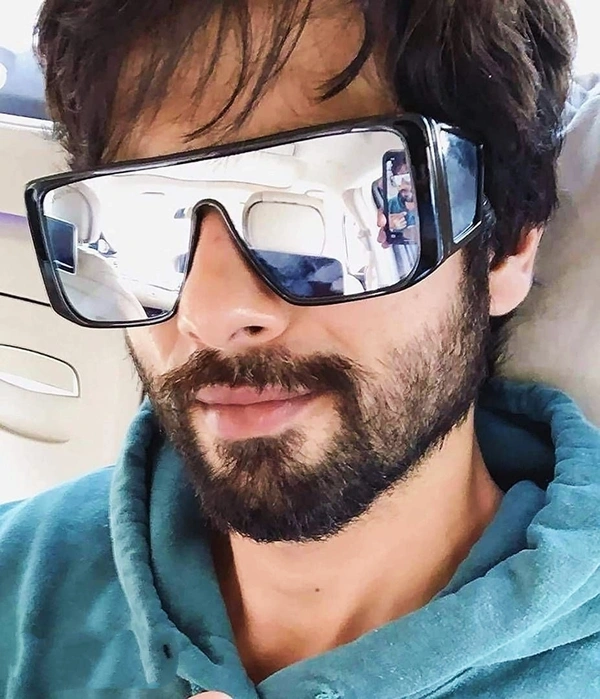 Modern Oversized Sahid Kapoor Inspired Square Shape Stylish Unisex Sunglasses  - Free Size