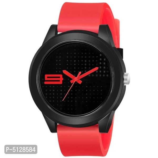 Stylish Sports Watch For Boys  - Red, Free Size