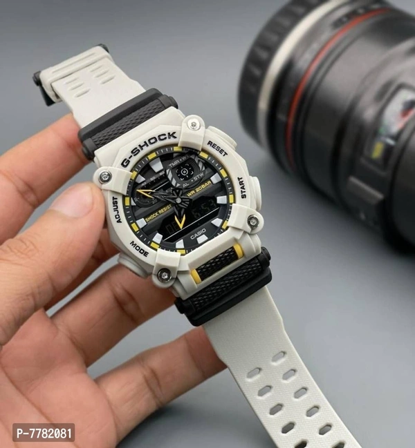 GShock Premium Watch For Boys  - White, Free Size