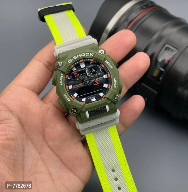 GShock Premium Watch For Boys  - Screamin' Green, Free Size