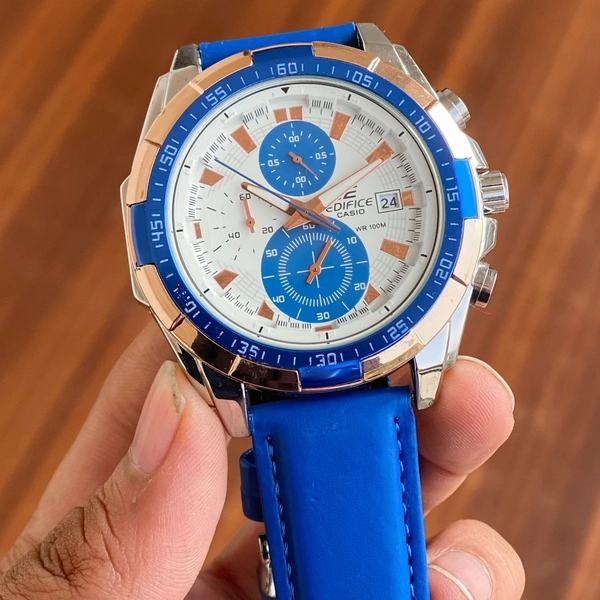 Casio edifice EFR-539 (Hot item!🔥) Because the first impression counts: The 539L is the perfect watch in your budget - Dark Blue