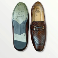 CLASSIQ PARTYWEAR LOAFERS FOR MEN - Brown, 8