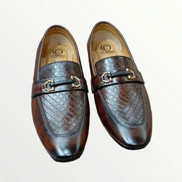 CLASSIQ PARTYWEAR LOAFERS FOR MEN - Brown, 9