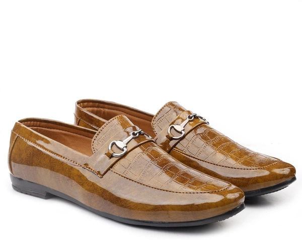 CLASSIQ TAN PARTYWEAR LOAFERS - Tan, 6