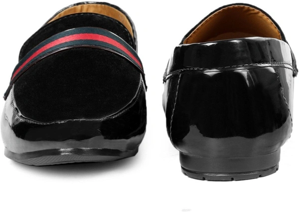 CLASSIQ BLACK VELVET LOAFERS - Black, 10